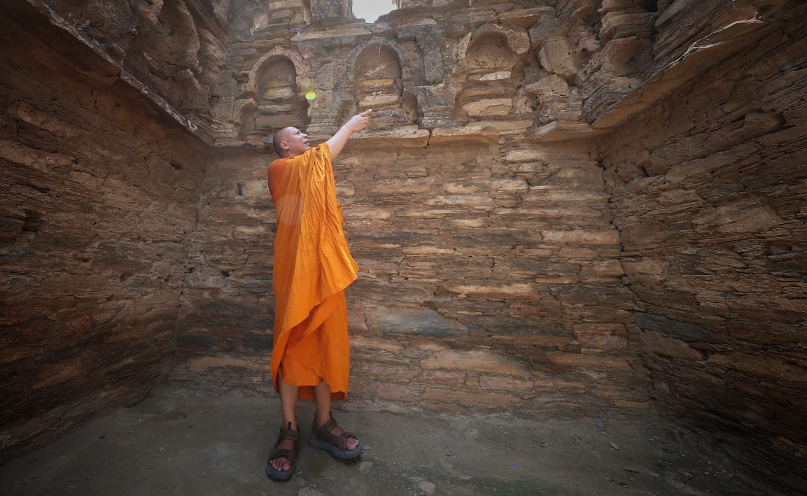Buddhist Monks Visit Takht Bhai, Peshawar Museum