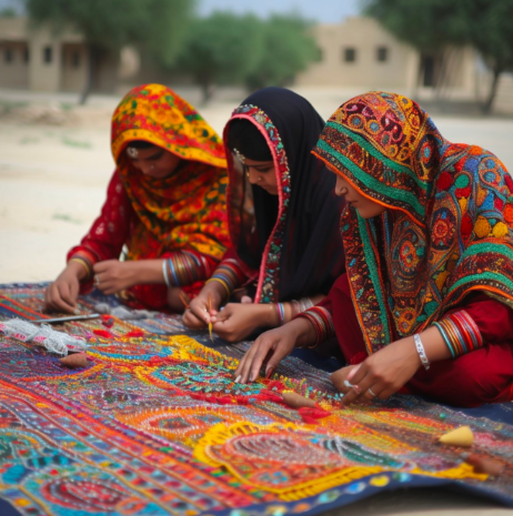 Sindh Rural Women Artisans Showcase Crafts in Karachi